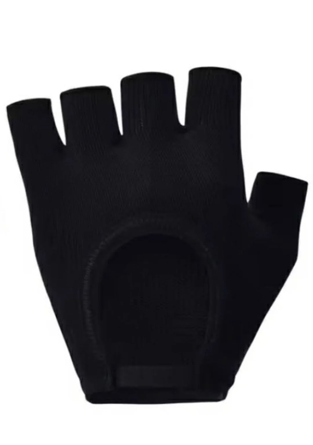 Women Anti-slip Yoga Black Fingerless Gloves 2