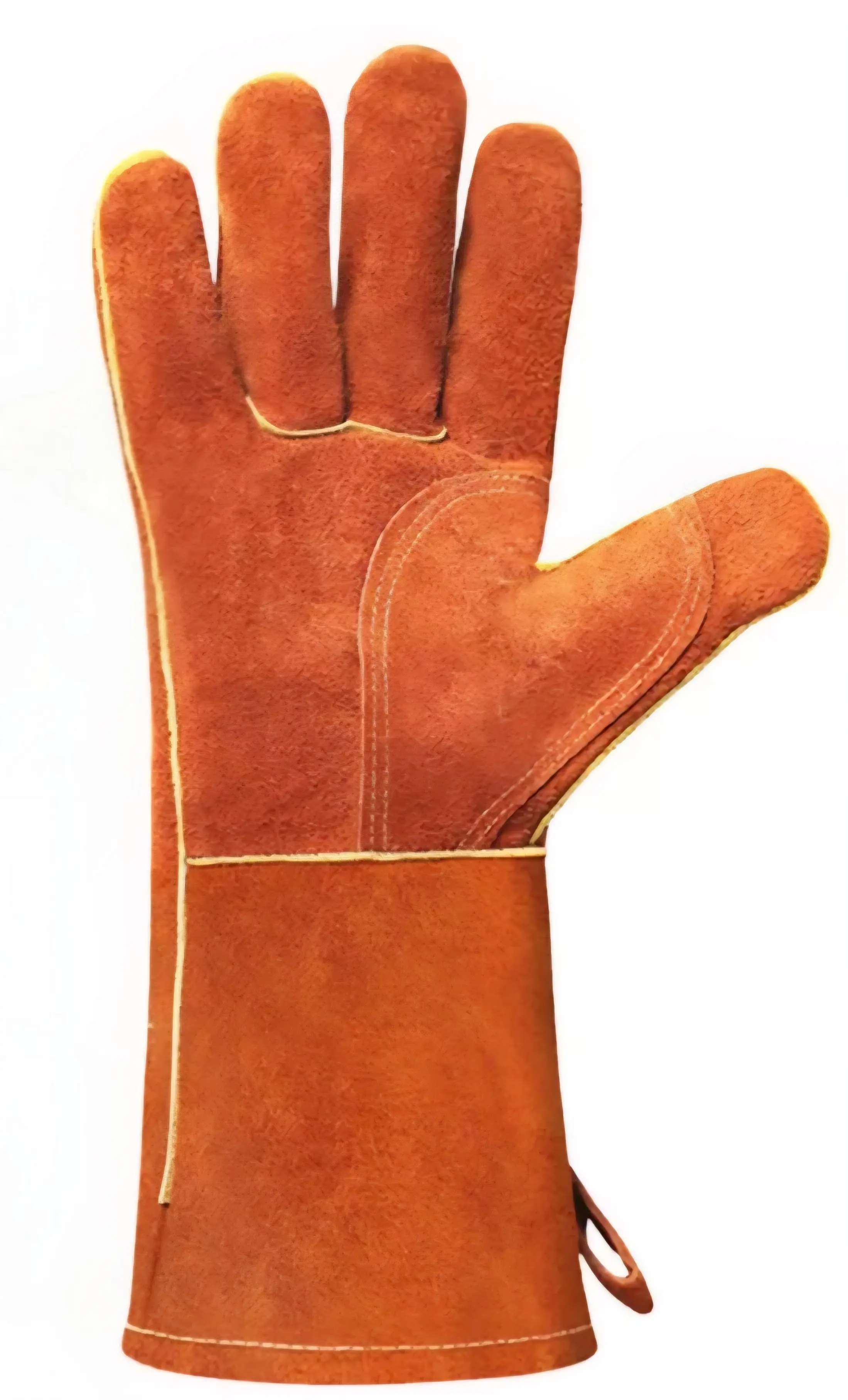 Cowhide Brown Leather Welding Gloves 1