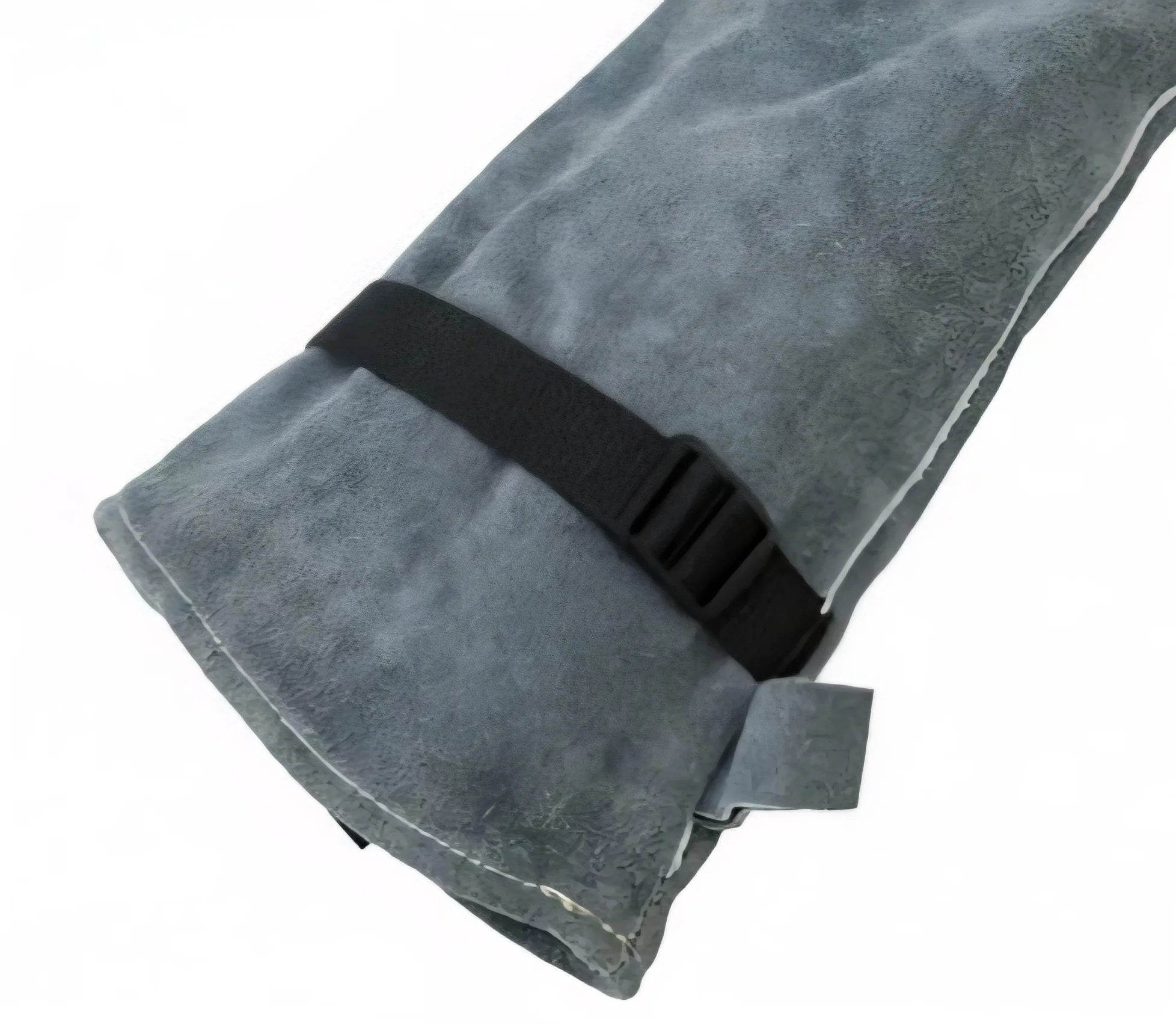 24" Multi-Functional Cowhide Ultra-Long Leather Anti-Bite Protection Animal Handling Gloves, Double-Layer Gray with Adjustable Buckle Belt 2